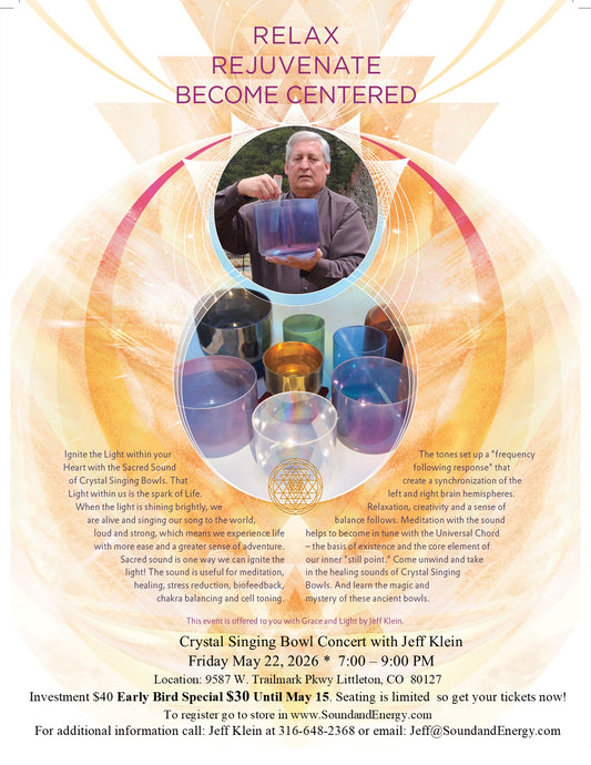 Crystal Singing Bowl Concert | 30 - May | Health & Wellness Center