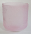 10" G+20 LEMURIAN SEED, PINK AURA GOLD FROSTED INSIDE, TALL BOWL™ BY CRYSTAL TONES